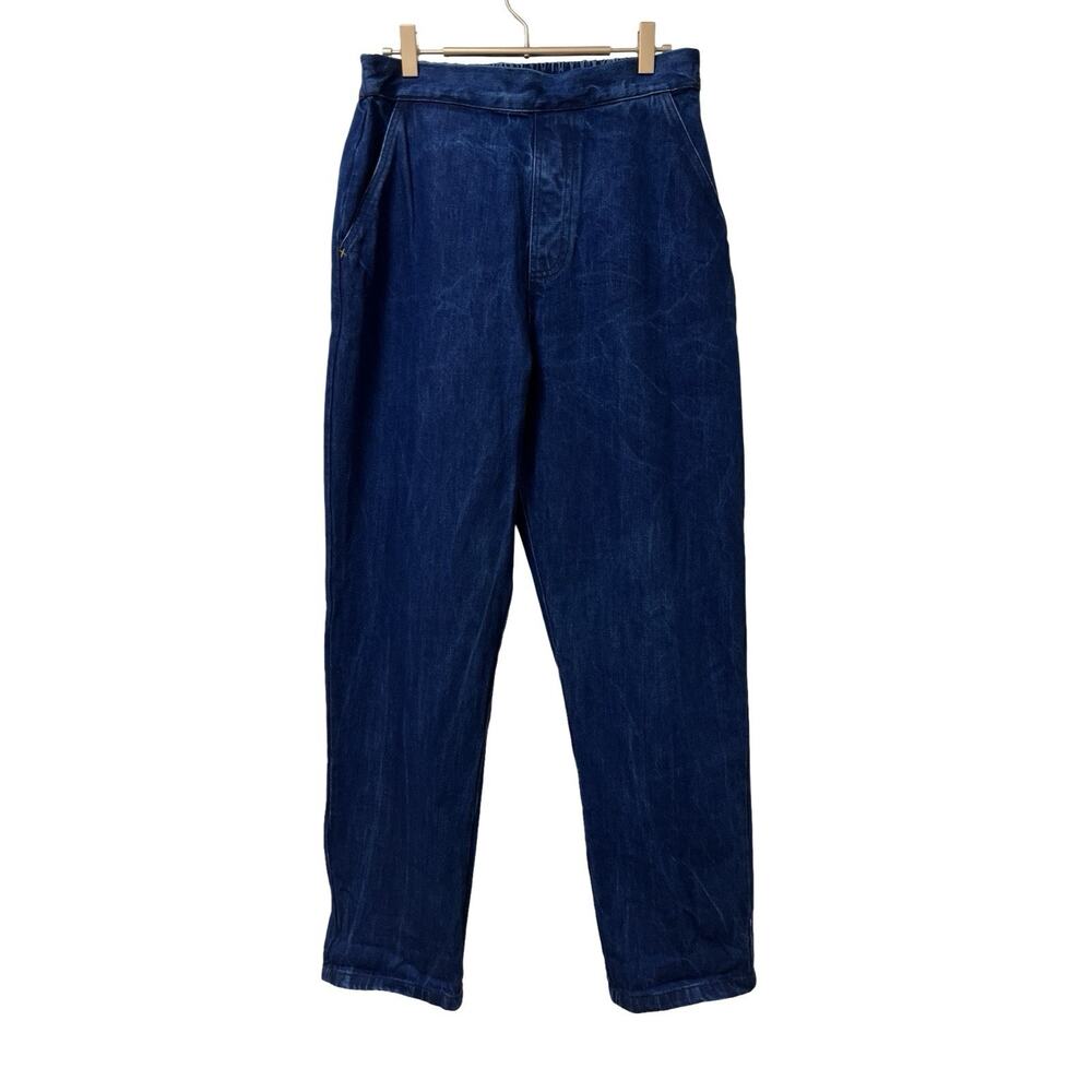 Lazybones 100% Organic Cotton Celden Pull On‎ Jeans Size M Dark Wash Denim NWT